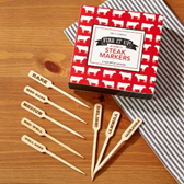 Bamboo Steak Markers