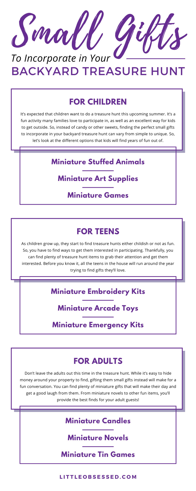 Small Gifts To Incorporate in Your Backyard Treasure Hunt Small Gifts To Incorporate in Your Backyard Treasure Hunt